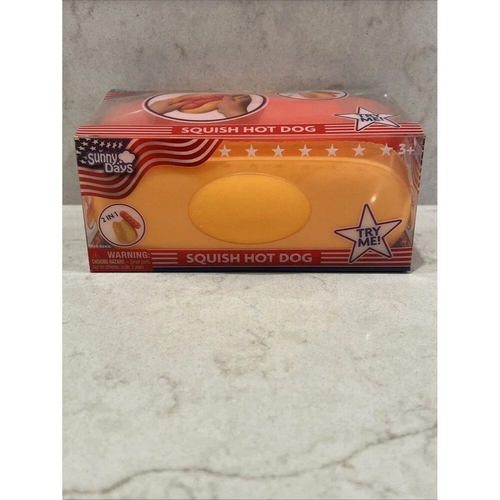 Sunny Days Squeeezy Hot Dog Fidget Toy